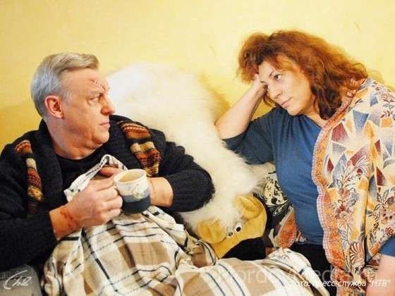 Актер Александр Половцев с первой женой Юлией Соболевской