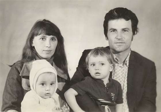Дима Билан с родителями и сестрой Еленой